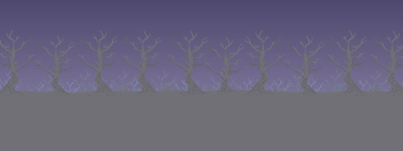 The Corruption biome scene