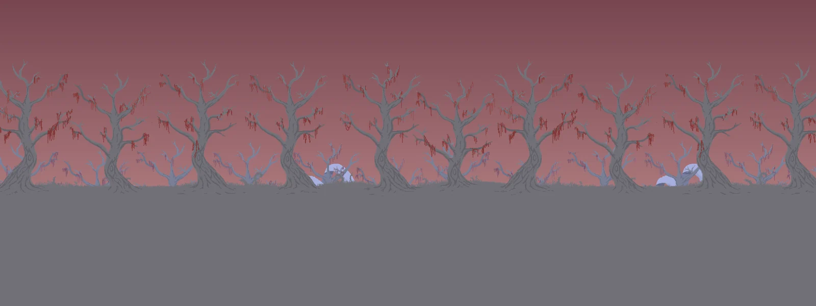 The Crimson biome scene