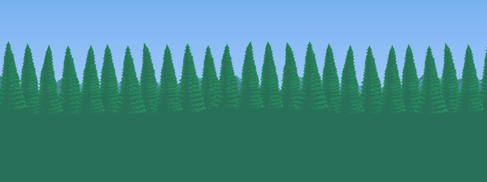 Forest biome scene