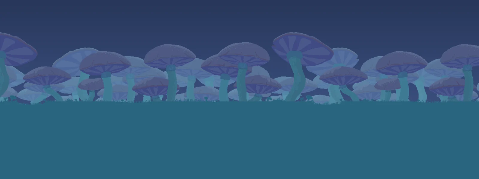 Glowing Mushroom biome scene