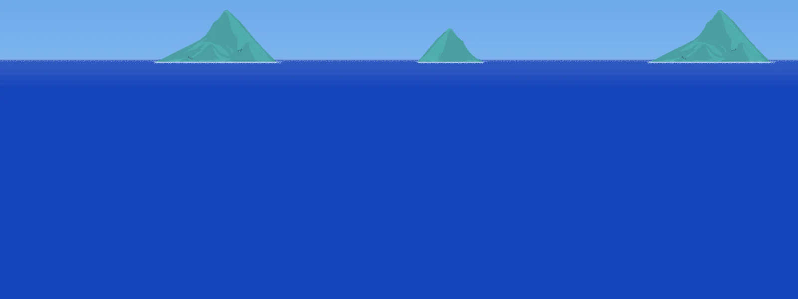 Ocean biome scene